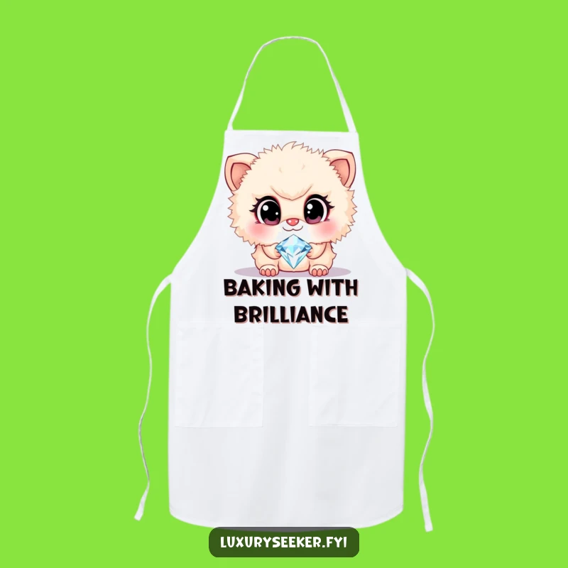 Funny Diamond Creature Apron: Add Glamour and Humor to Your Kitchen