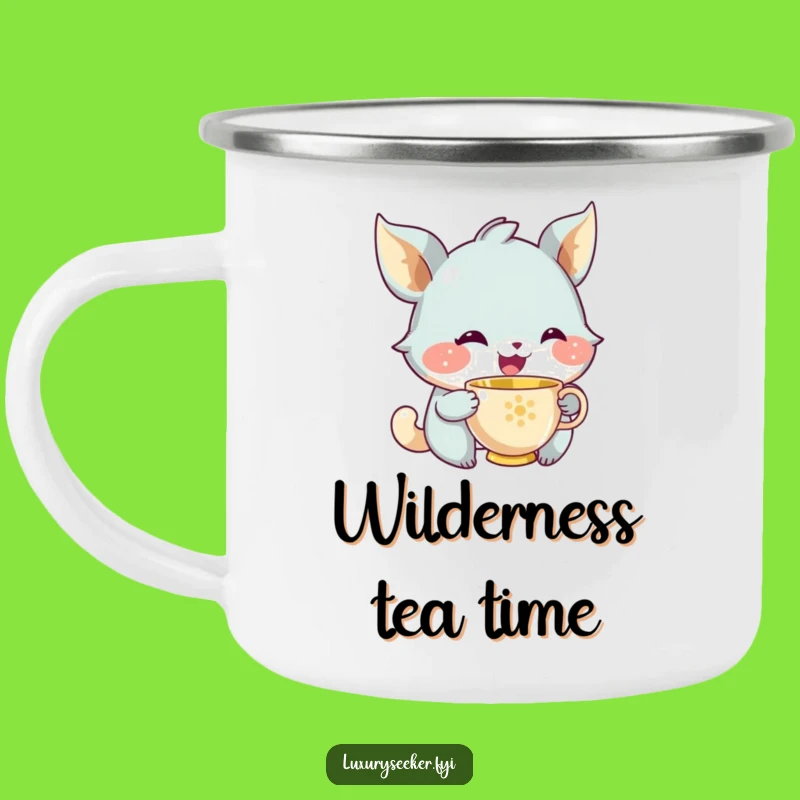 Funny Tea Creature Camping Mug: Hilarious Companion for Calm Outdoor Moments