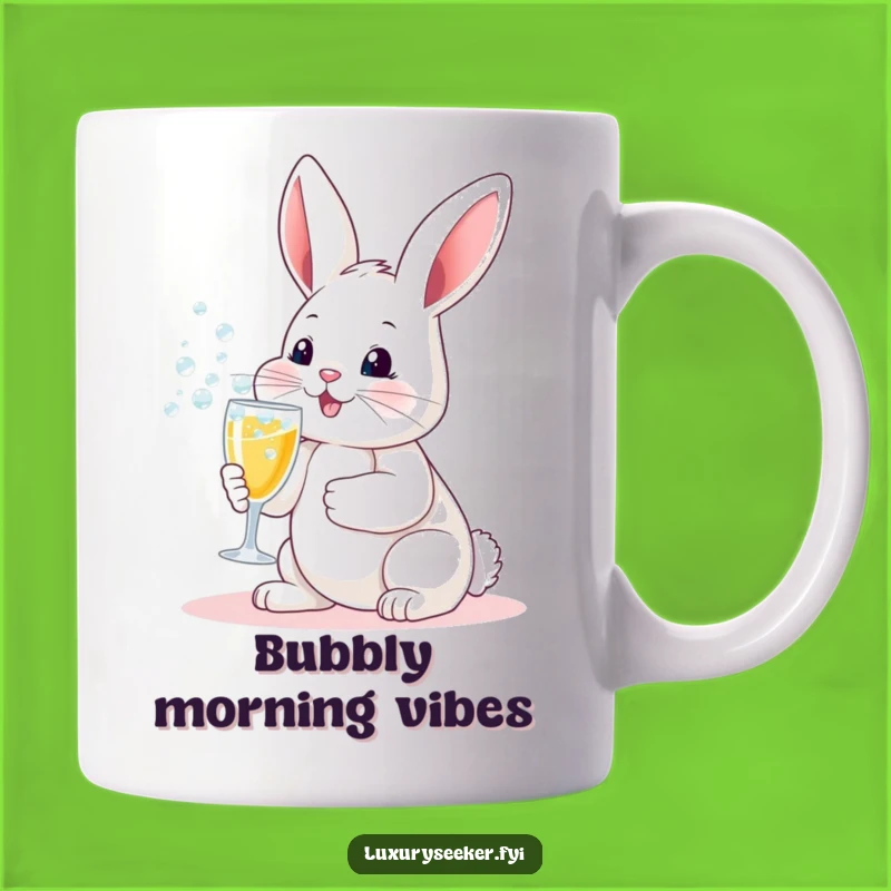 Funny Bunny Champagne Mug: Hilarious Party Animal Rabbit Perfect Gift