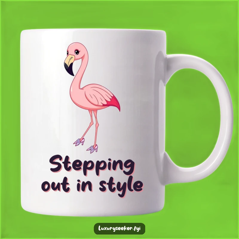 Funny Flamingo Sparkly Shoes Mug - Ballet Gift for a Graceful Diva!
