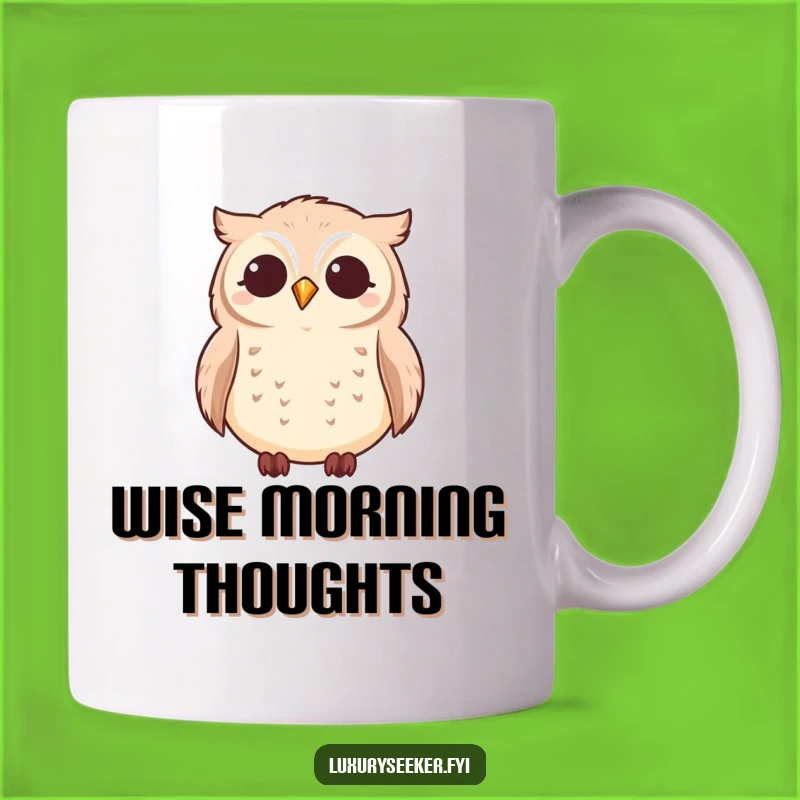 Funny Owl Star Gazing Mug - Peaceful Nocturnal Creature Gift Idea