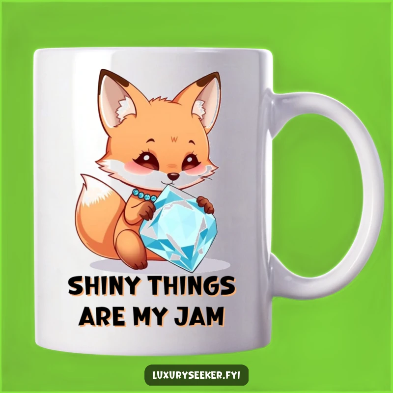 Funny Fox's Diamond Dream Mug: A Hilarious Gift for Jewelry Lovers