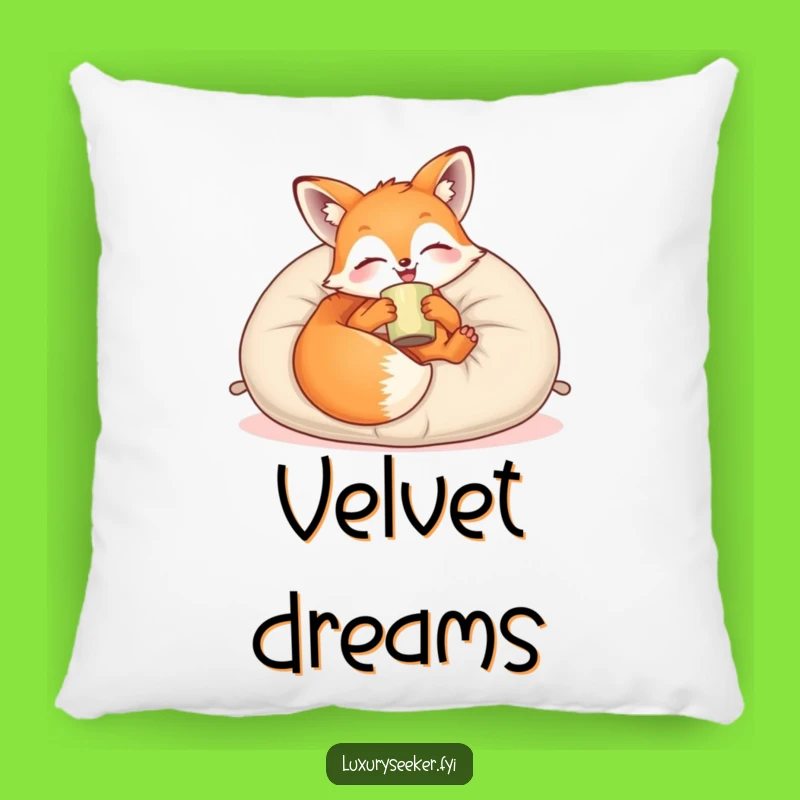 Funny Cozy Fox Lounge Pillow: Plush Comfort for Ultimate Relaxation & Snuggles