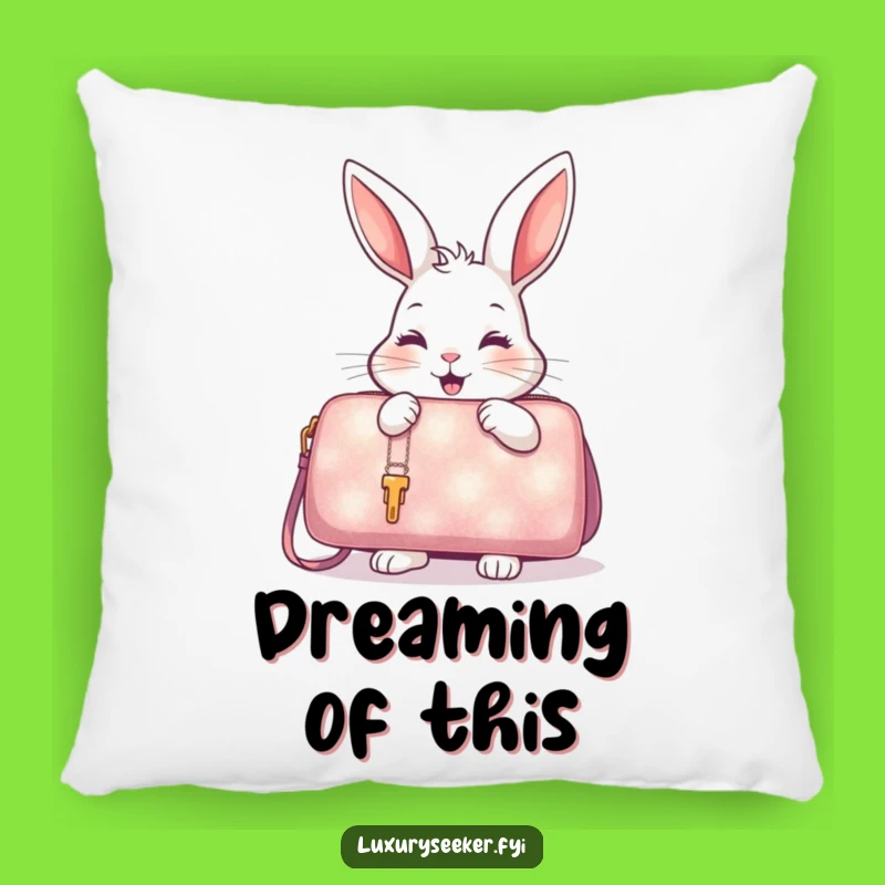 Funny Rabbit Handbag Pillow - Cozy Fashion Accessory Pillow, Chic Funny Gift