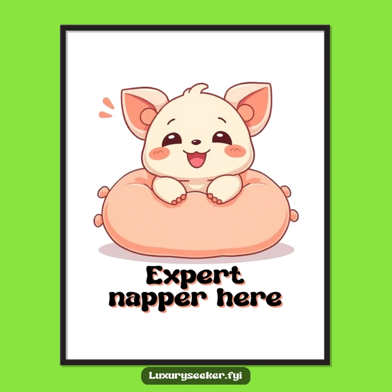 Funny Creature Digital Art: Hilarious Happy Sigh Decor, Unique Funny Gift