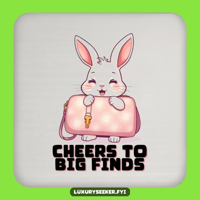 Funny Rabbit Handbag Coaster - Fashion Protection, Stylish Funny Gift