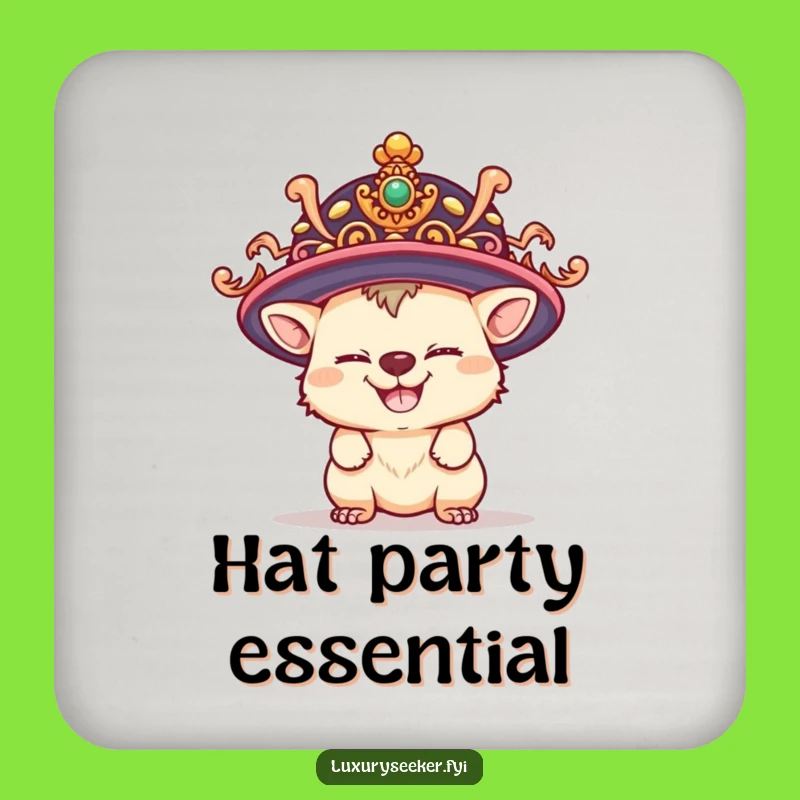 Funny Hat Coaster: Protect Surfaces with Playful Creature Style