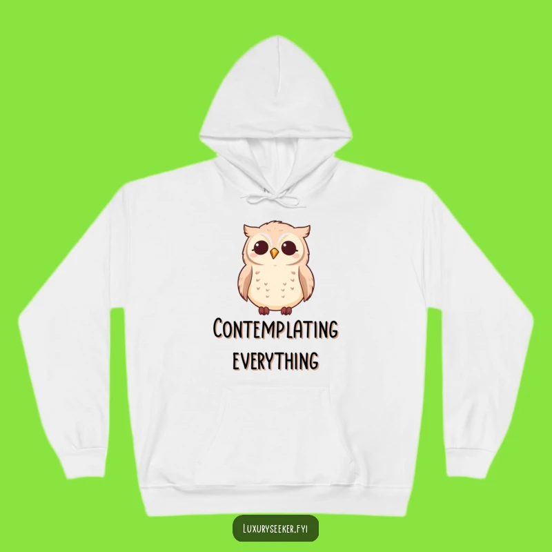 Funny Owl Star Gazing Hoodie - Cozy & Wise Nocturnal Apparel Gift