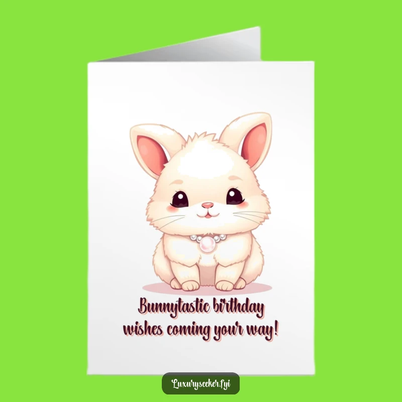 Free Printable Bunny Birthday Card: Fluffy, Fancy, and Funny Downloadable Gift