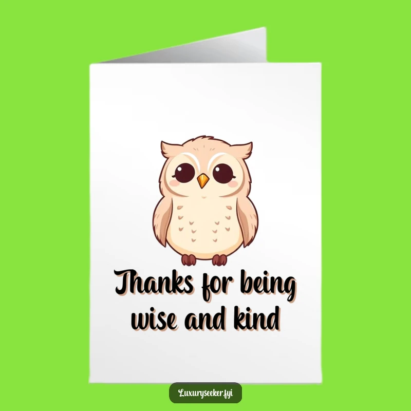 Free Printable Owl Thank You Card: Starry Gratitude, Funny Downloadable