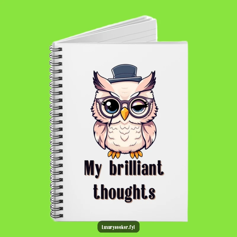 Funny Dapper Owl Notebook: Hilarious Journal for Wise Thoughts and Ideas