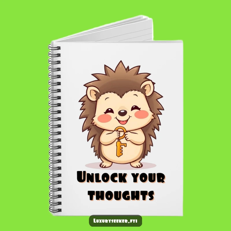 Funny Hedgehog Key Notebook: Jot Down Ideas with Adorable Cute Style