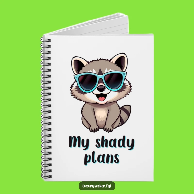 Funny Raccoon Sunglasses Notebook: Jot Down Ideas with This Hilarious Gift