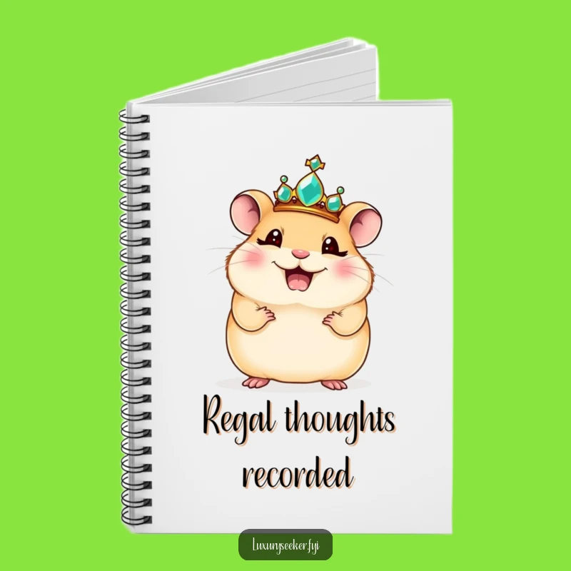 Funny Regal Hamster Notebook - Jot Down Royal Ideas