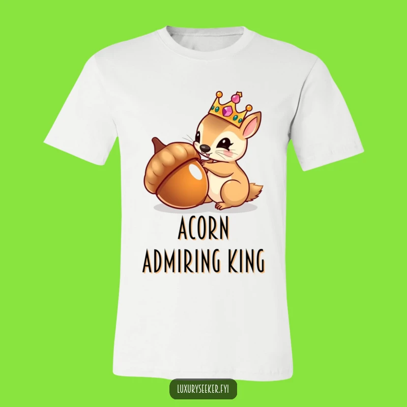 Funny Royal Squirrel T-Shirt: Vain Nut Admirer Tee for Majestic Style