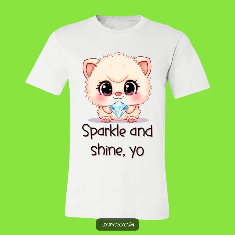Funny Diamond Creature T-Shirt: Hilarious Gift for Sparkle Lovers and Cute Addicts