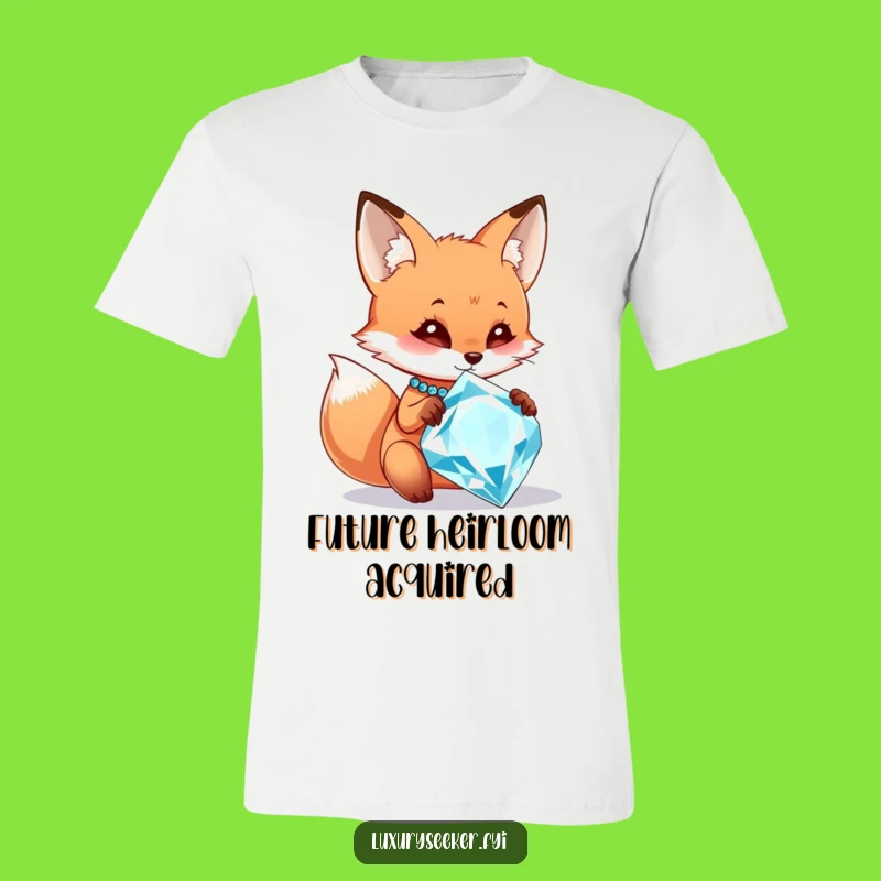 Funny Fox's Diamond Lust T-Shirt: A Hilarious Look for Fashionistas