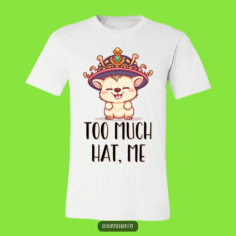 Funny Mischief Maker T-Shirt: Playful Creature Hat Humor, Ideal Funny Gift