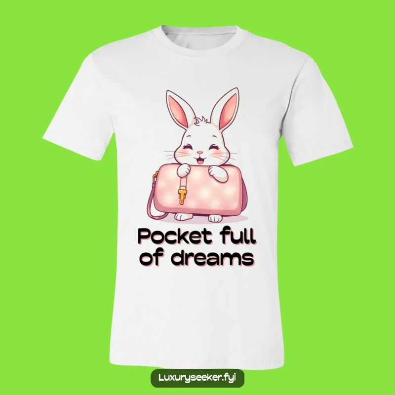 Funny Rabbit Handbag Tee - Shopping Delight & Fashion Funny Gift