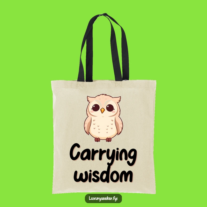 Funny Owl Star Gazing Tote Bag - Celestial Accessory for Everyday Gift