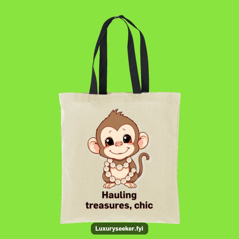 Funny Monkey Tote Bag: Chic & Hilarious Accessory for Stylish Errands